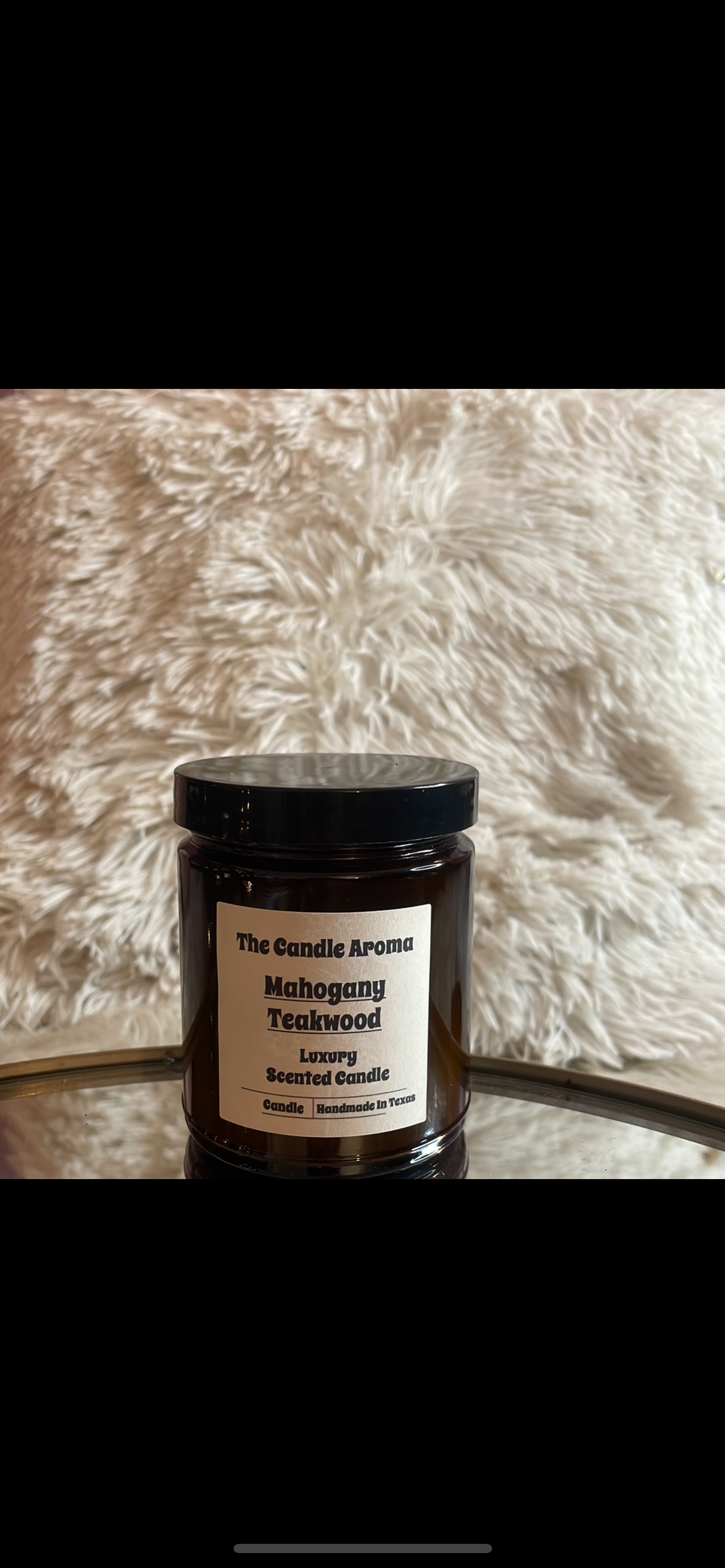 Luxurious Amber Candle Jar